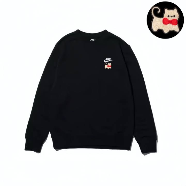 Nike Nike Sweatshirts Unisex Black Crew Neck Moderate Regular