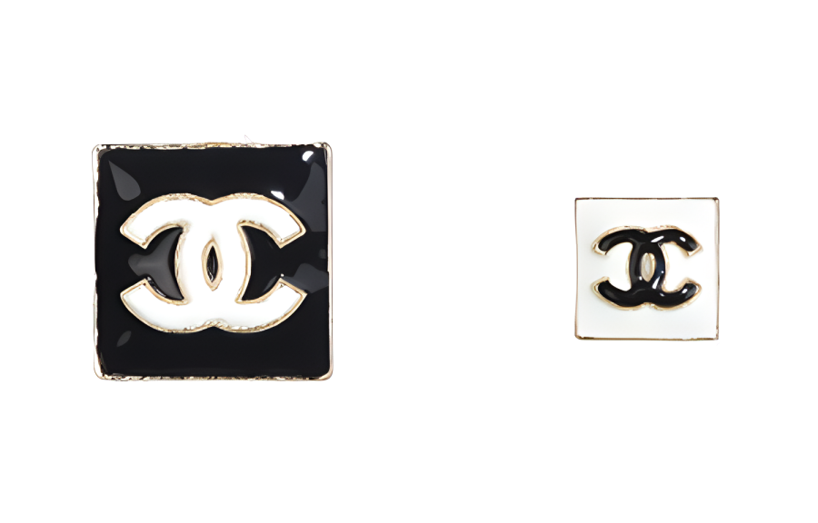 CHANEL CHANEL Brooches Women's Black/White