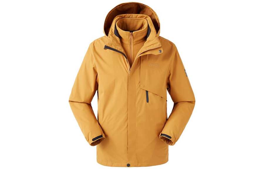 Jeep Outdoor Hiking Waterproof And Windproof To Keep Warm Windbreaker Jacket Unisex
