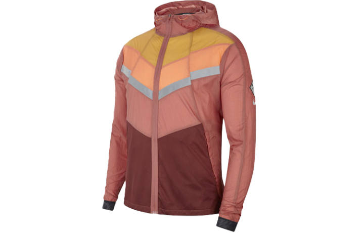 Nike Nike Windbreaker Jackets Men's Clay Red Hooded Moderate