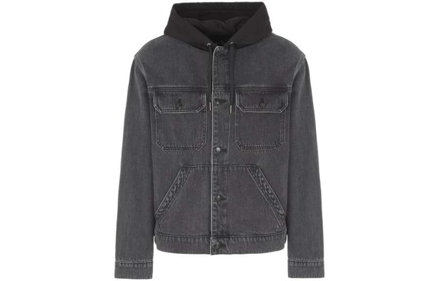ARMANI EXCHANGE ARMANI EXCHANGEAE FW23 Denim Jacket Men's Denim Black