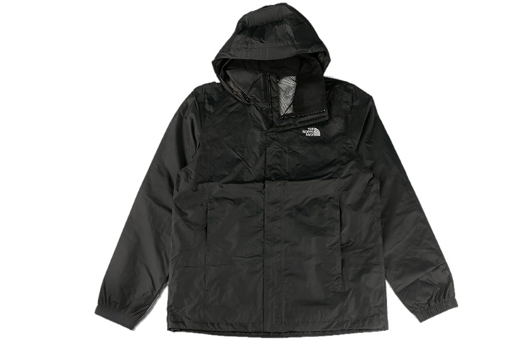THE NORTH FACE Jackets Men's Black Hooded Moderate Mock Two Piece