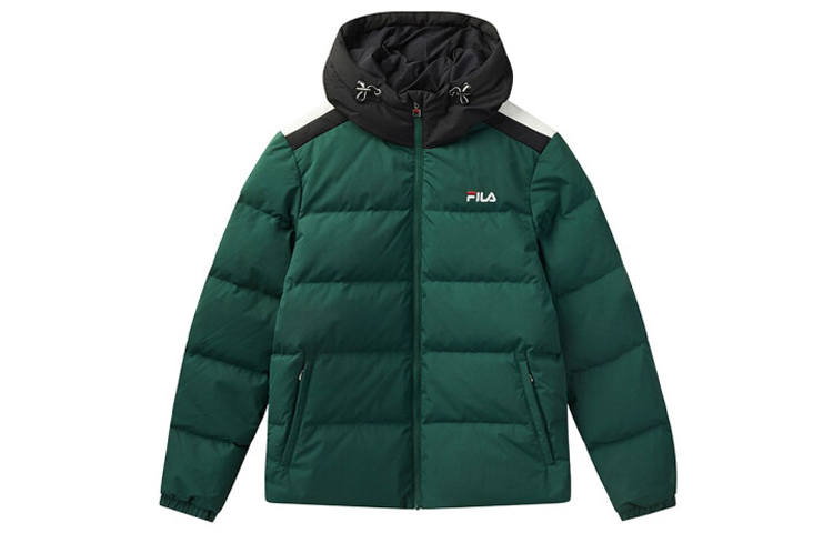 FILA Down Jackets Men's Matsuyama Green Hooded Moderate Other