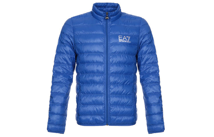 EMPORIO ARMANI EA7 Down Jacket Men's Blue
