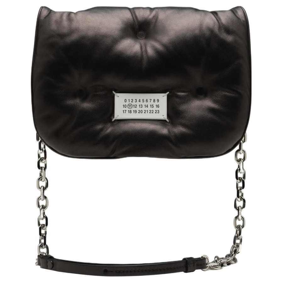 Maison Margiela Sheepskin With Calfskin Crossbody Bag, Shoulder Bag Mini Women's Black