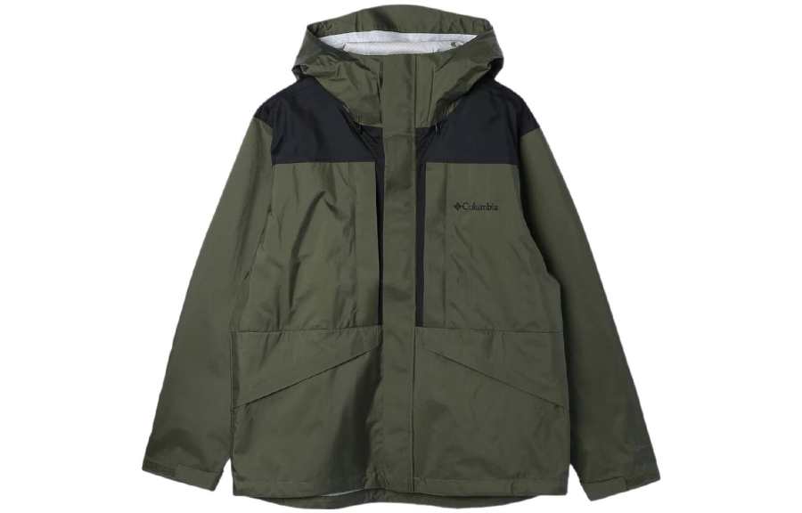 Columbia Jackets Men's Green Hooded Moderate Other