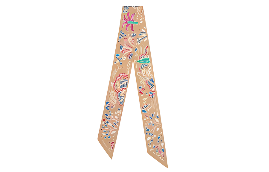 HERMES HERMES Small Silk Scarves Unisex Multicolor