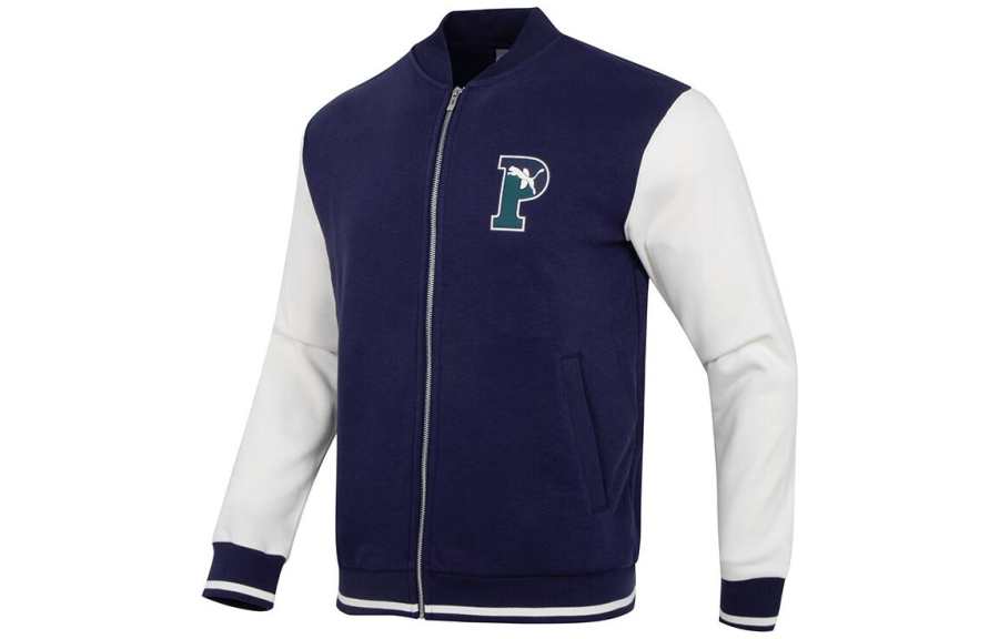 PUMA PUMA Jackets Men's Blue Baseball Collar Moderate Other