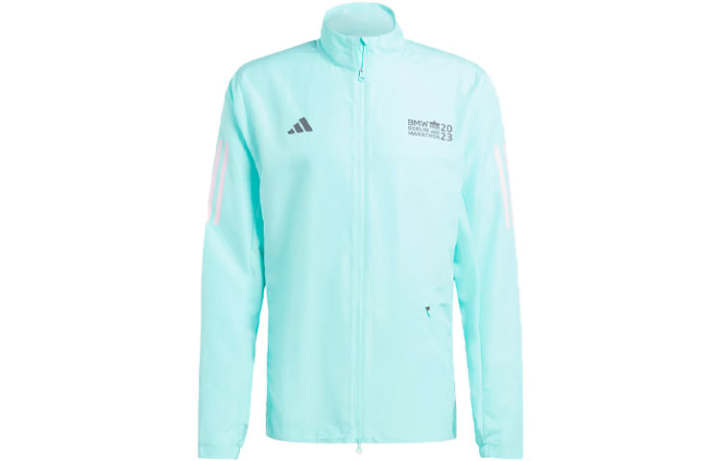 Adidas Adidas Marathon 20 Jackets Men's Blue Stand Collar Moderate Other