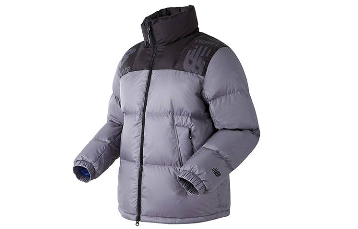 New Balance New Balance Down Jackets Men's Matte Gray Stand Collar Moderate Other