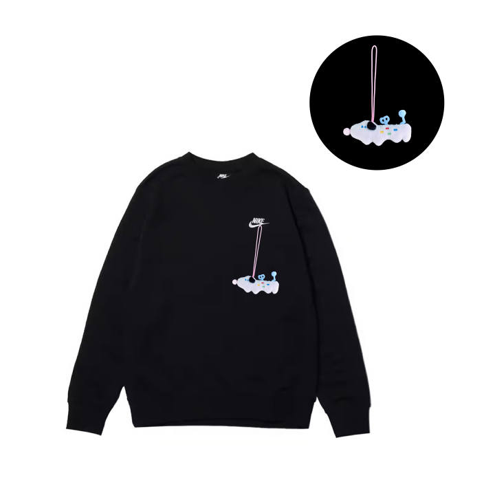 Nike Nike Sweatshirts Men's Black Crew Neck Moderate Regular
