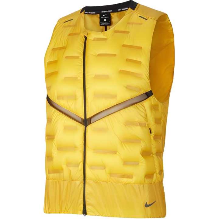 Nike Nike Down Vests Men's Yellow Crew Neck Moderate Other