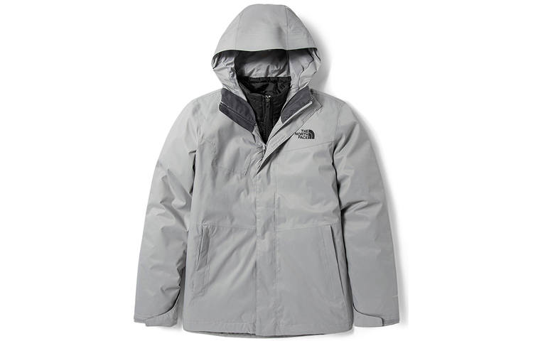 THE NORTH FACE Windproof Breathable Abrasion Resistant Thermal Windbreaker Jacket Men's Gray
