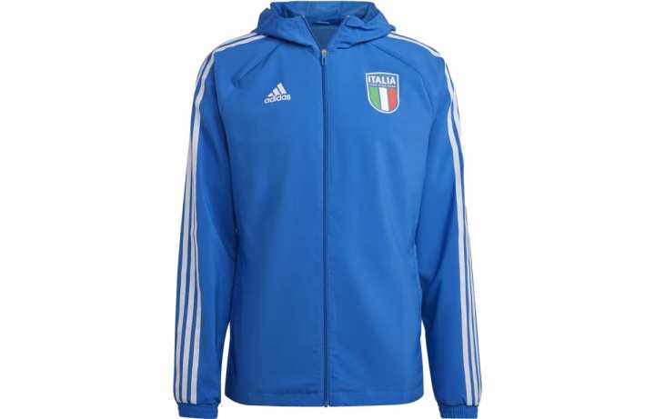 Adidas Adidas Italy Jackets Men's Blue Hooded Moderate Other