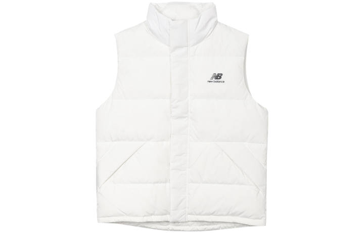 New Balance New Balance Vests Men's White Stand Collar Moderate Other