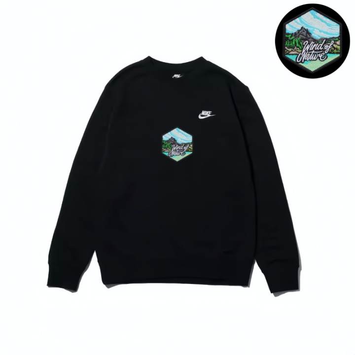 Nike Nike Sweatshirts Unisex Black Crew Neck Moderate Regular