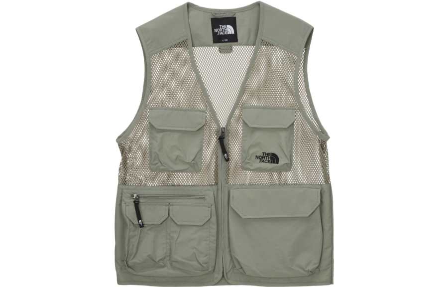 THE NORTH FACE Exploring Mesh Vest Slate Khaki Korea Version