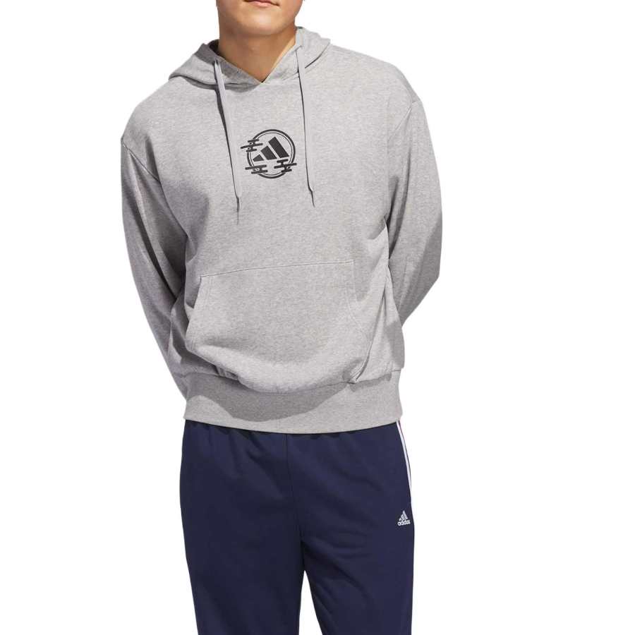 Adidas Adidas Sweatshirts Unisex Gray Hooded Moderate Regular