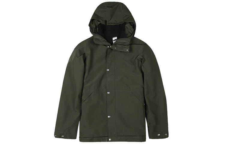 THE NORTH FACE Waterproof And Breathable Windbreaker Jacket Men's Green