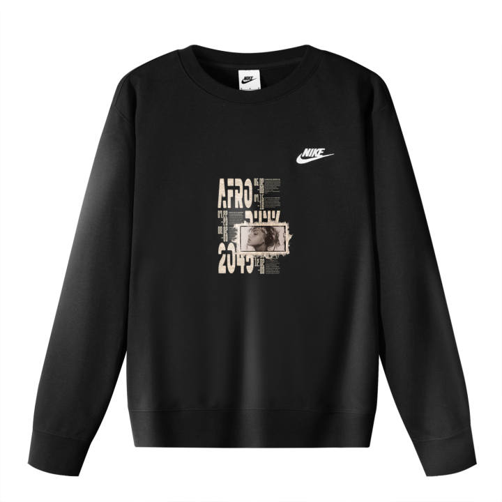 Nike Nike Sweatshirts Unisex Black Crew Neck Moderate Regular