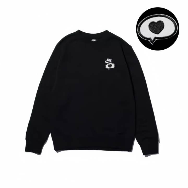 Nike Nike Sweatshirts Unisex Black Crew Neck Moderate