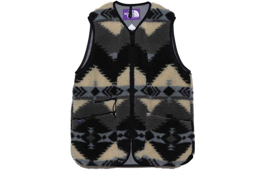 Nanamica X THE NORTH FACE PURPLE LABEL Vests Unisex Gray Moderate