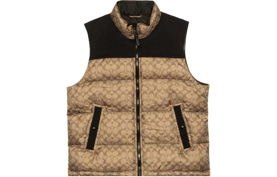 COACH COACH Men Signature Down Vest Golden