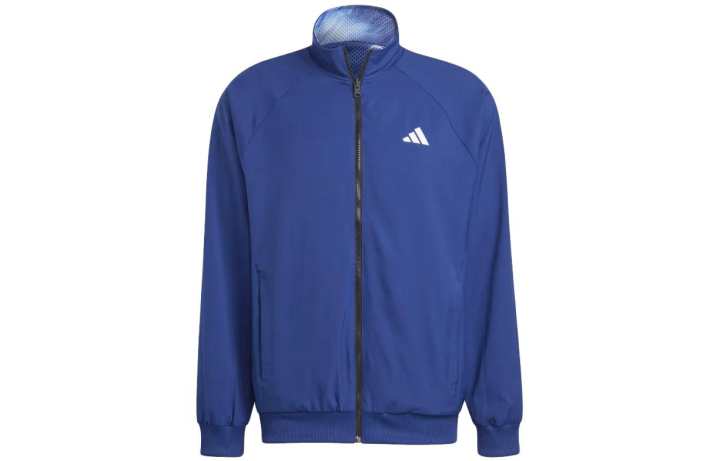 Adidas Adidas Entrada 22 Jackets Men's Blue Stand Collar Moderate Other