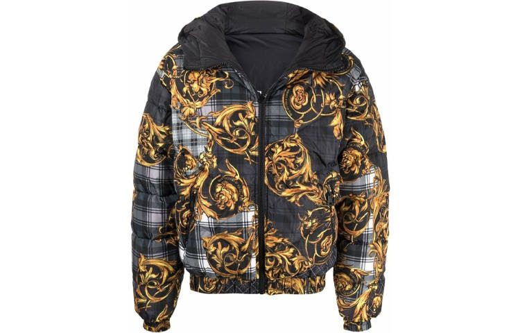 VERSACE VERSACE Down Jacket Men's Black Gold