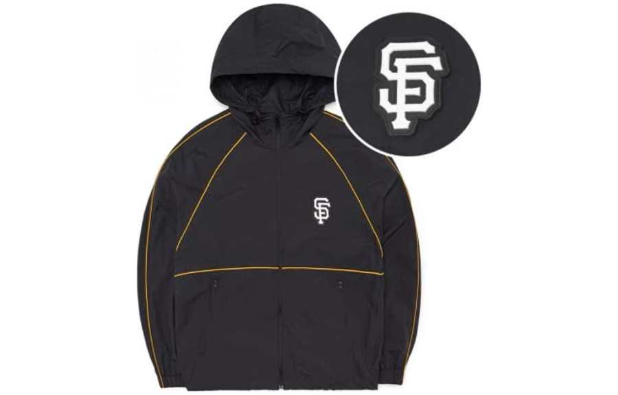 MLB MLB Windproof Windbreaker Jacket Unisex Black