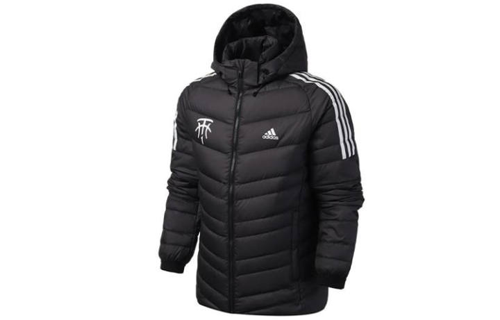 Adidas Adidas Down Jackets Men's Black Hooded Moderate Other