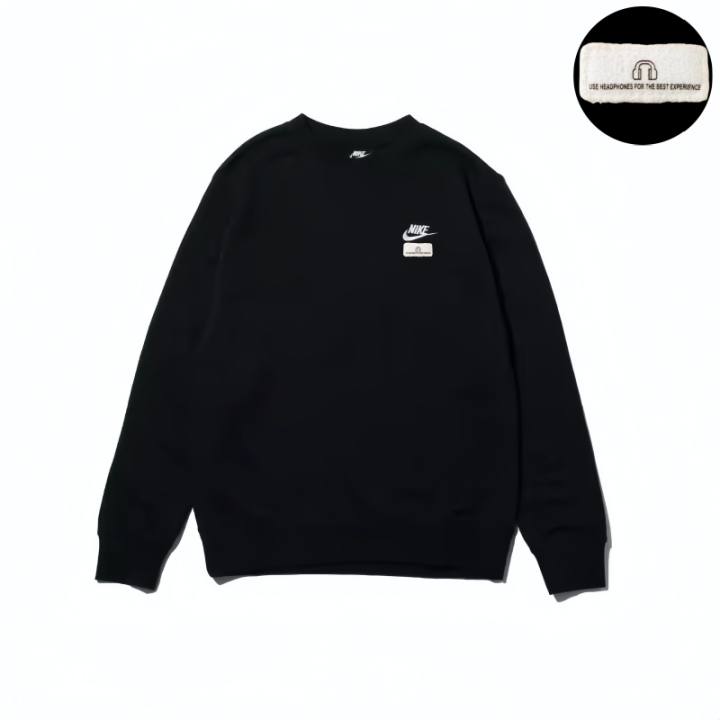 Nike Nike Sweatshirts Unisex Black Crew Neck Moderate Regular