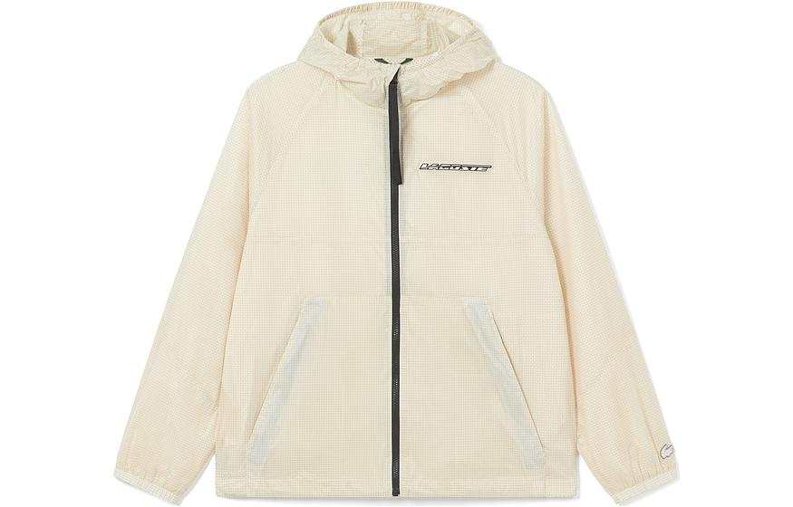 LACOSTE LACOSTE Jackets Unisex Cream White Hooded Moderate Other