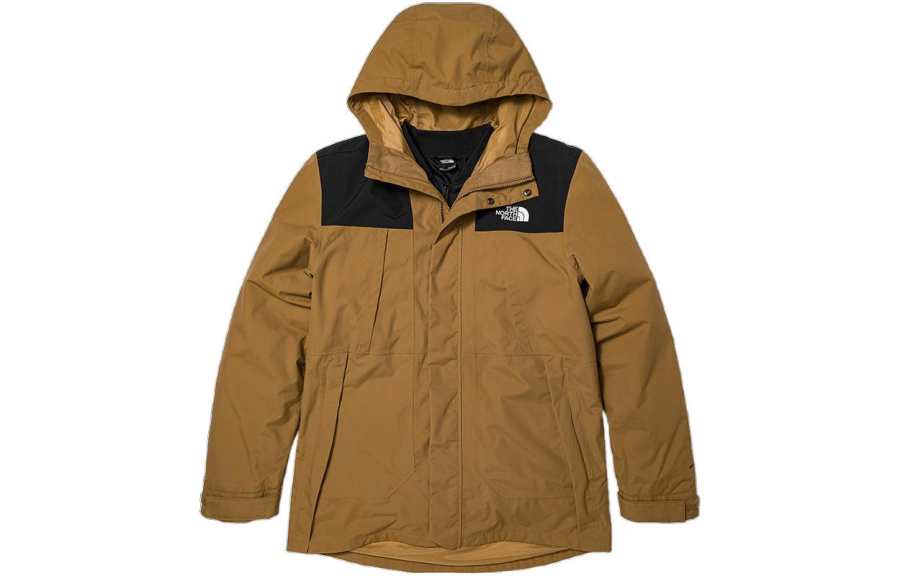 THE NORTH FACE Urban Exploration Waterproof And Windproof To Keep Warm Windbreaker Jacket Men's Brown