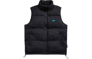 MEIPIN TANG Vests Unisex Stand Collar Moderate Straight Fit