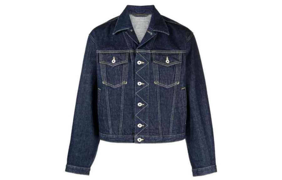 KENZO Kenzo contrast-stitch denim jacket