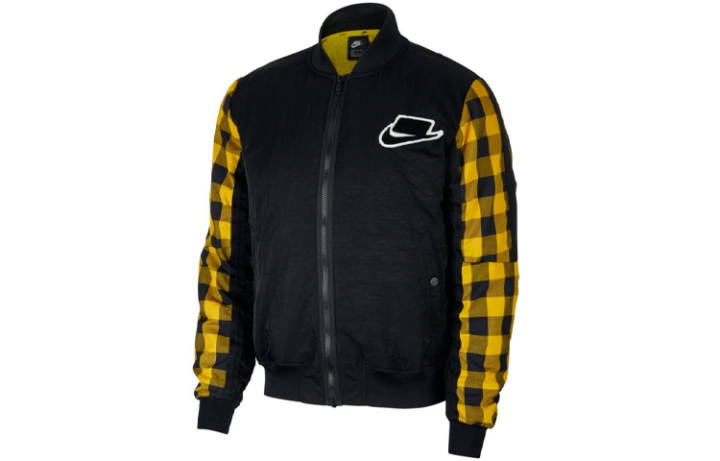 Nike Nike Puffer Jackets Men's Black Baseball Collar Thickened Other