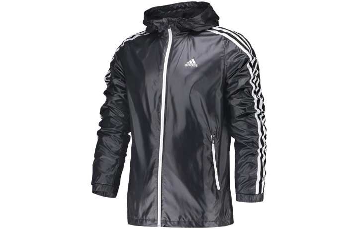 Adidas Adidas Jackets Men's Black Hooded Moderate Other