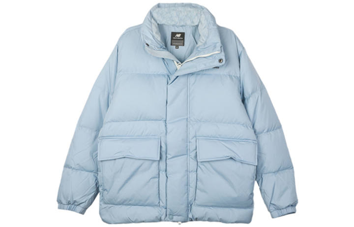 New Balance New Balance Down Jackets Unisex Blue Stand Collar Moderate Other