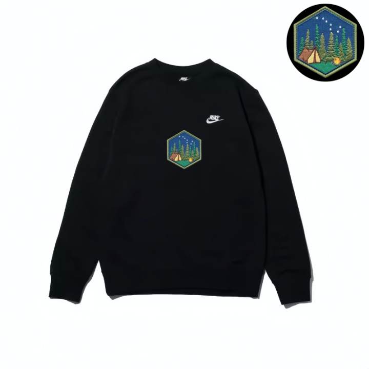 Nike Nike Sweatshirts Unisex Black Crew Neck Moderate Regular