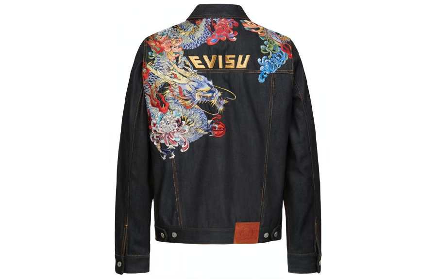 EVISU EVISU Jacket Fall Men's Denim Blue