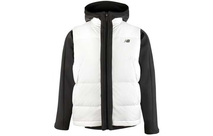 New Balance New Balance Down Vests Men's Black/White Hooded Non Detachable Thickened Other