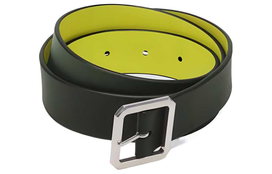 Bottega Veneta Double Sided Solid Color Pin Buckle Leather Belts Men's Black Width 3CM