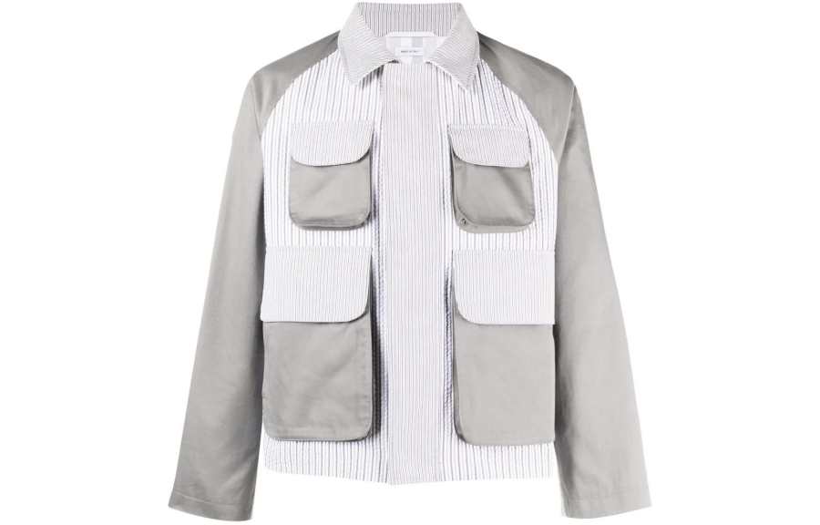 THOM BROWNE THOM BROWNE Pocket Detailed Striped Jacket