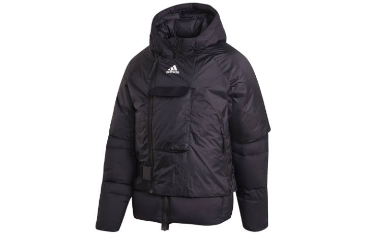 Adidas Adidas Down Jackets Men's Black Hooded Moderate Other