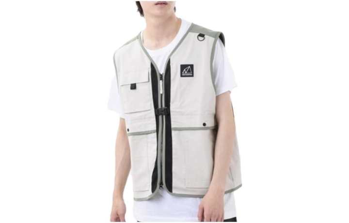 New Balance New Balance Vests Men's White V Neck Moderate Workwear