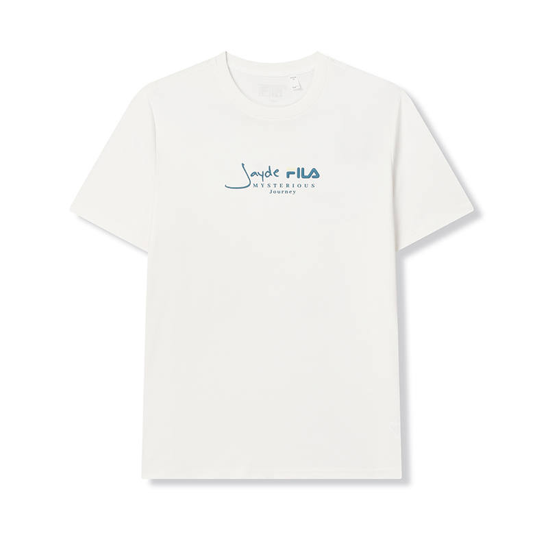 FILA T Shirts Men's Cloud White Crew Neck