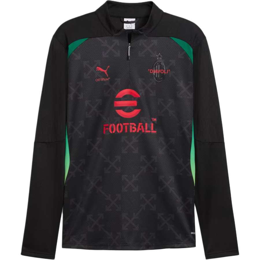 PUMA Playera Para Hombre De Cuarto De Cierre Prepartido Ac Milan X OFF WHITE™
