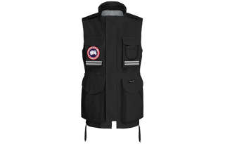 Canada Goose Vests Unisex Black Stand Collar Moderate Other