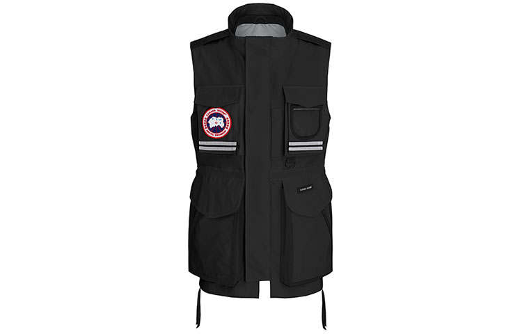 Canada Goose Canada Goose Vests Unisex Black Stand Collar Moderate Other